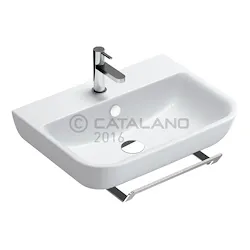 Sfera lavabo sospeso 1foro 60x45 bianco senza fissaggi codice prod: 160BSF00 product photo