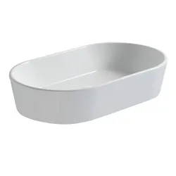 Forty3 lavabo appoggio 60x35 bianco lucido codice prod: FO061BI product photo