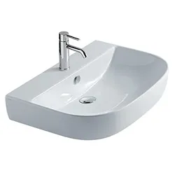 M2 lavabo sospeso o a colonna 70x48 bianco lucido monoforo codice prod: 5206 product photo