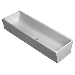 Elleboro lavabo da appoggio 20x45 a canale in ceramica bianco lucido codice prod: 500.898.00.1 product photo