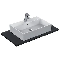 Strada lavabo da appoggio 60x42 bianco lucido monoforo codice prod: K078101 product photo