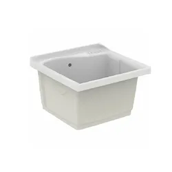 Lago lavatoio a incasso 61x60 in ceramica bianco codice prod: T473001 product photo