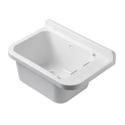 Pilozzi lavatoio a muro 50x34 in resina bianco codice prod: 2051/SCAT product photo