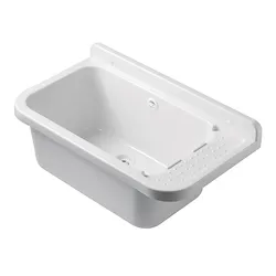 Pilozzi lavatoio a muro 60x34 in resina bianco codice prod: 2051B/SCAT product photo