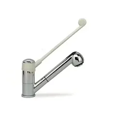 Classic miscelatore lavello con leva lunga e dischi ceramici e doccetta estraibile codice prod: 855 02 product photo