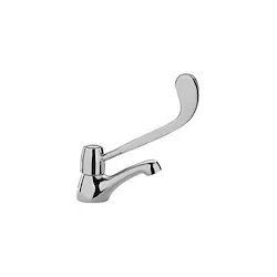 Rubinetto lavabo basso angolo maniglia lunga cromato codice prod: ZACC054CR product photo