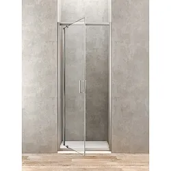 Gold porta battente box doccia angolare 73x77 profilo cromato e vetro trasparente codice prod: BBGOLTPG75 product photo