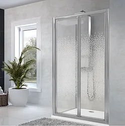 Star 2.0 parete doccia due ante a soffietto 78x84 profilo cromato e vetro trasparente codice prod: STA2S78-1B product photo