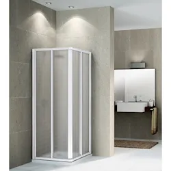 Star parete doccia angolare parte scorrevole e parte fissa 90x96 profilo cromato e vetro trasparente codice prod: NSTARA90L-11A product photo