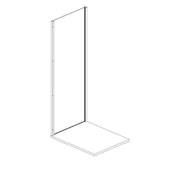 Parete fissa hall quick 80 cm reversib. cromo codice prod: DSV17316 product photo