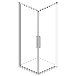 Porta pivot hall six 90 angolo argento lucido reversibile codice prod: DSV17536 product photo