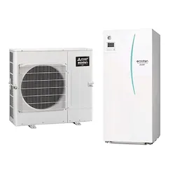 Pompa di calore Ecodan 8 kw inverter monofase + hydrotank small 170 lt. codice prod: SUZ-SWM80VA2 ERST17D-VM2D product photo