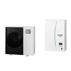 Pompa di calore Zubadan 12 kw inverter monofase + hydrobox medium reversibile codice prod: PUZ-SHWM120VAA ERSF-VM2E product photo