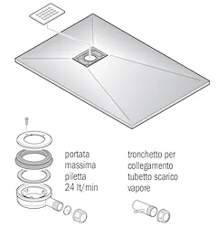 Piatto doccia Mineral quadrato antracite  75&nbsp;&times;&nbsp;75 codice prod: DSV17405NE product photo