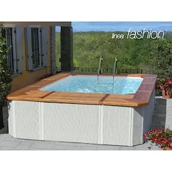 Piscina Fashion 500 con prendisole in legno codice prod: 009 KS product photo