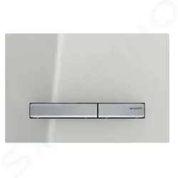 Placca 2 tasti Sigma 50 Cromato 115 con vetro grigio sabbia codice prod: 115.788.JL.2 product photo