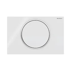 Placca Sigma 10 con tasto bianco e anello design cromato codice prod: 115.758.KJ.5 product photo