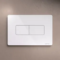 Nativa placca wc a doppio tasto rettangolare bianco codice prod: JP1B product photo