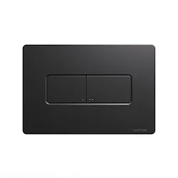 Nativa placca wc a doppio tasto rettangolare nero opaco codice prod: JP1NM product photo