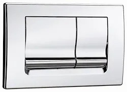 Placca di comando doppio tasto per cassetta loira 74 cr/lucido codice prod: DSV16037 product photo