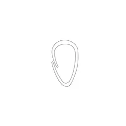 Gancio per tende in polipropilene bianco codice prod: R01500 product photo