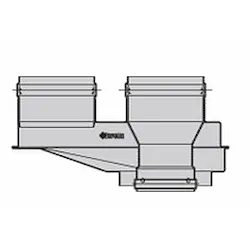 Sdoppiatore aria/fumi caldaie/scaldabag standard codice prod: 20162666 product photo