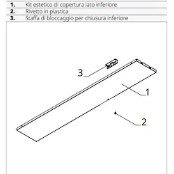 Kit estetico di copertura lato inferiore per modello Mini 9hp codice prod: GB1105II product photo
