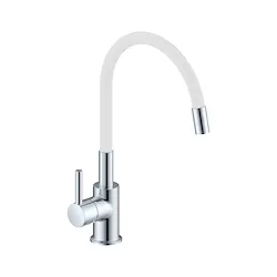 Miscelatore monocomando per lavello con canna orientabile in gomma colorata codice prod: SNAKE0000B product photo