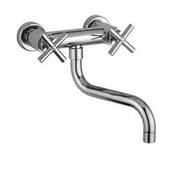 Quattro gruppo lavello a muro con canna orientabile codice prod: QTV161CR product photo