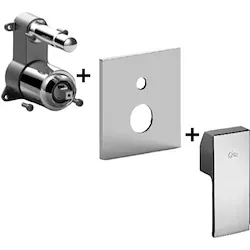 Elle miscelatore doccia a incasso parte esterna codice prod: ELBOX015CR product photo