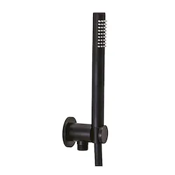 Set doccia incasso tondo con doccia monogetto e supporto incasso nero opaco codice prod: ZDUP094NO product photo