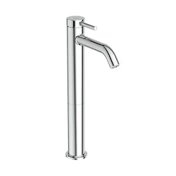 Miscelato lavabo Ceraline cromato senza asta di comando e scarico piletta, con sistema BlueStart codice prod: BD762AA product photo