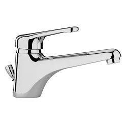 Nettuno miscelatore lavabo bocca prolungata piletta 1"1/4 codice prod: NT085CR product photo