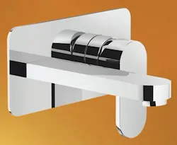 Miscelatore Strauss lavabo incasso a par. monoc.parte est. c/canna l.150 mm codice prod: DSV17332 product photo