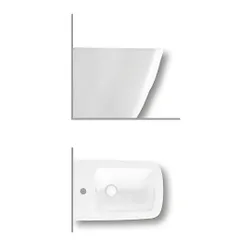Bianca bidet a terra bianco lucido monoforo codice prod: Y1V901 product photo