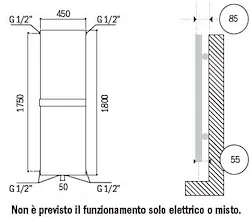 Termoarr.new bolina 1800x450 antr. con barra cromata codice prod: DSV16826 product photo