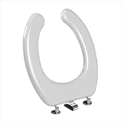 Gold sedile wc universale termopressato solo ciambella cerniera con molla bianco codice prod: BSPREMVR00 product photo