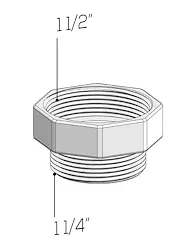RIDUZIONE MOPLEN F 1"1/2 - M 1"1/4 codice prod: DSV20688 product photo