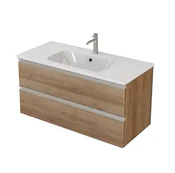 NOBU consolle l. 60 cm 2 cassetti con lavabo - rovere codice prod: 5NOBK00.056 D product photo