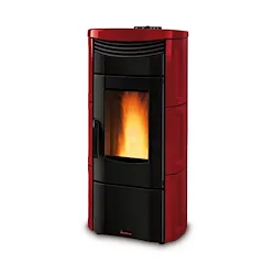Emma plus bo pellet 12,0 kw stufa maiolica canalizzata bordeaux codice prod: 001274157-000 product photo