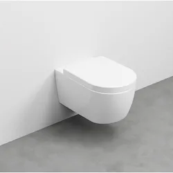 Smile wc sospeso bianco talco senza brida codice prod: SMVSNWTL product photo