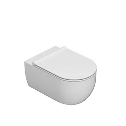 Mode wc sospeso senza brida bianco lucido codice prod: MES02BI product photo