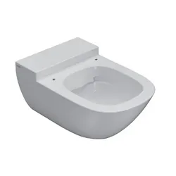 Stockholm wc sospeso senza brida bianco lucido con fissaggi nascosti codice prod: LAS04BI product photo