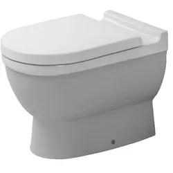Starck3 wc a terra con scarico a pavimento bianco lucido codice prod: 0124090000 product photo