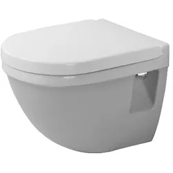 Starck3 wc sospeso compact con scarico a pavimento bianco lucido codice prod: 2202090000 product photo