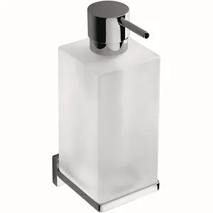 Look dispenser sapone vetro acidato naturale cromato codice prod: B93160CR-VAN product photo