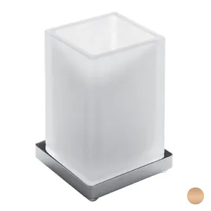 Look porta bicchiere da appoggio vetro satinato vintage codice prod: B16410VL-VAN product photo