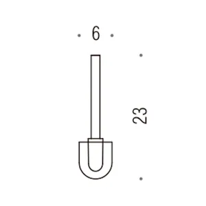 Luna ricambio scovolo con asta bianco codice prod: B05570 product photo