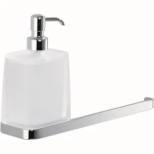 Time porta salviette 30 cm con dispenser sapone cromato codice prod: W42740CR-VAN product photo