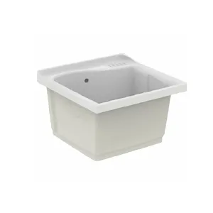 Lago lavatoio a incasso 61x60 in ceramica bianco codice prod: T473001 product photo